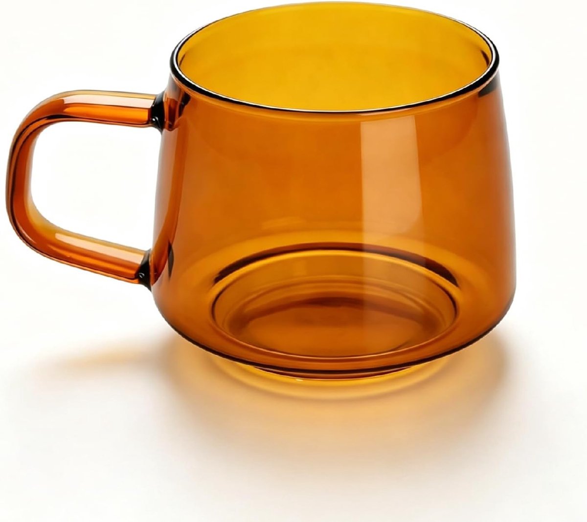 Elegante Glazen Koffiekop van 250ml met Handvat voor Espresso, Cappuccino en Thee - Ideaal voor Warme Dranken en Sappen