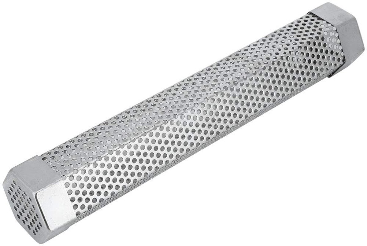 BBQ-rookbuis 12 inch - roestvrijstaal - zeshoekig - voor optimale rookverdeling - ShopVlot