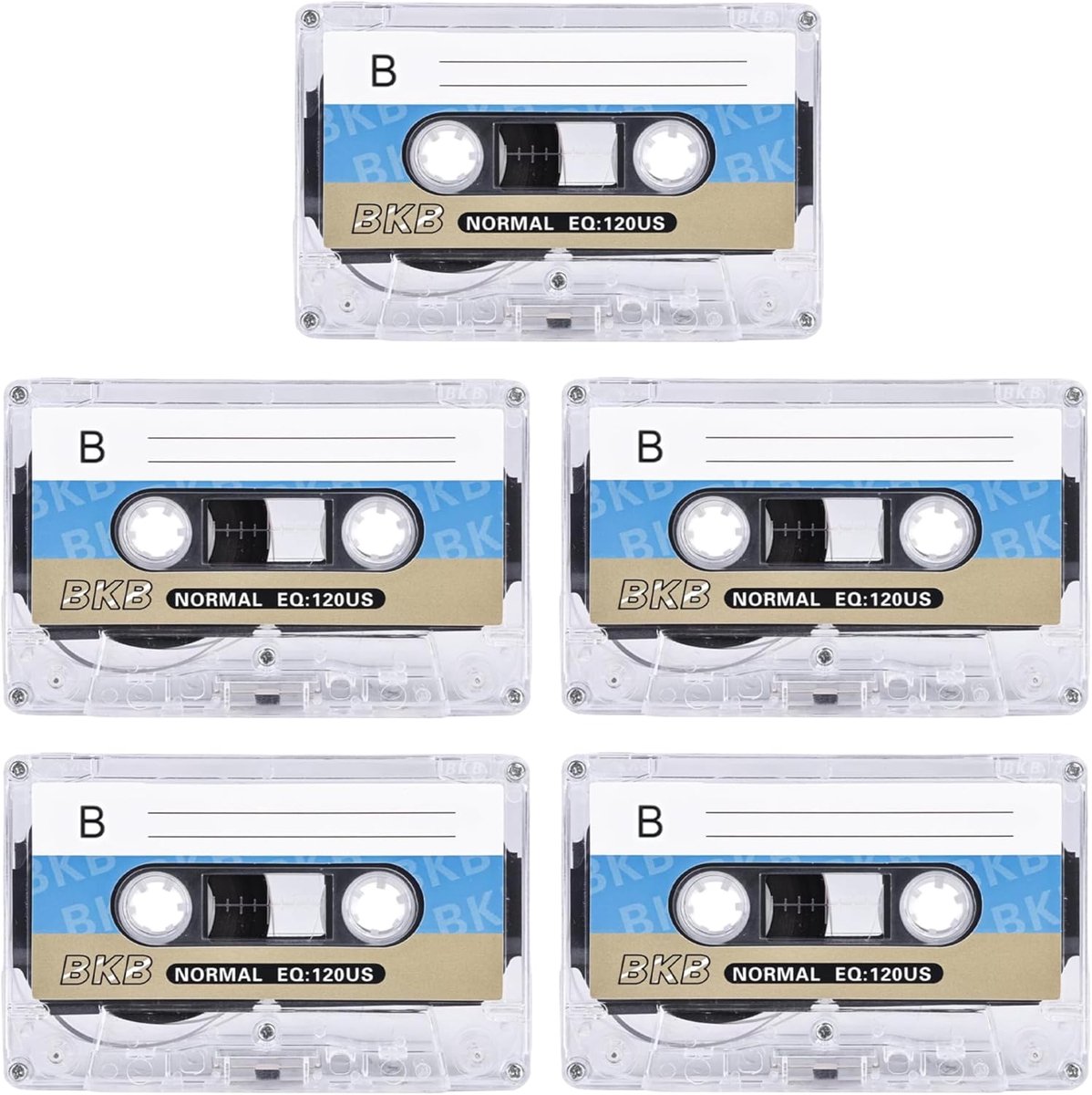 Audio cassettes 86 minuten - lege muziek cassettes - laaggeluid - geschikt voor opnames - ShopVlot