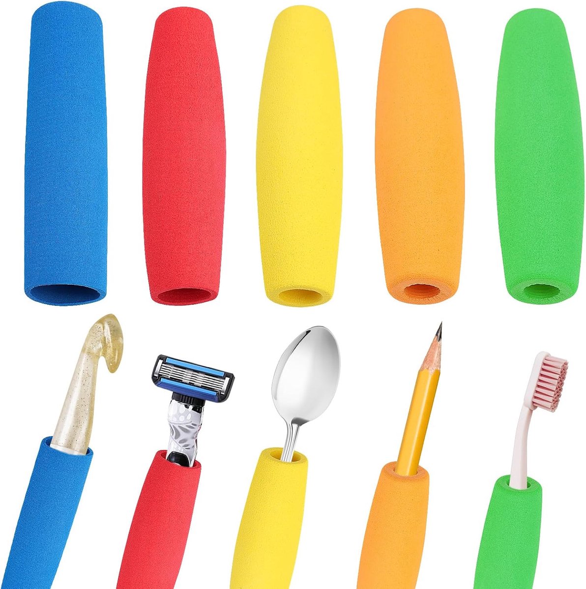 EVA Foam Grip Hoses Set van 5 - Niet-slip - Zacht en duurzaam - Voor pennen en gereedschap - ShopVlot