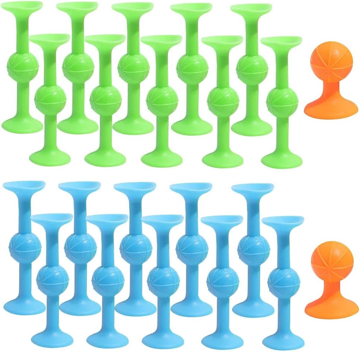 Suction cup darts 22-delig - met 2 oranje doelen - educatief speelgoed - urenlang speelplezier - ShopVlot