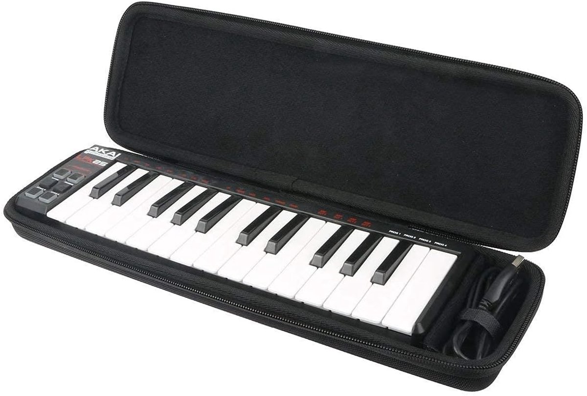 MIDI toetsenbord hoes - hard case - zwart - optimale bescherming en organisatie - ShopVlot