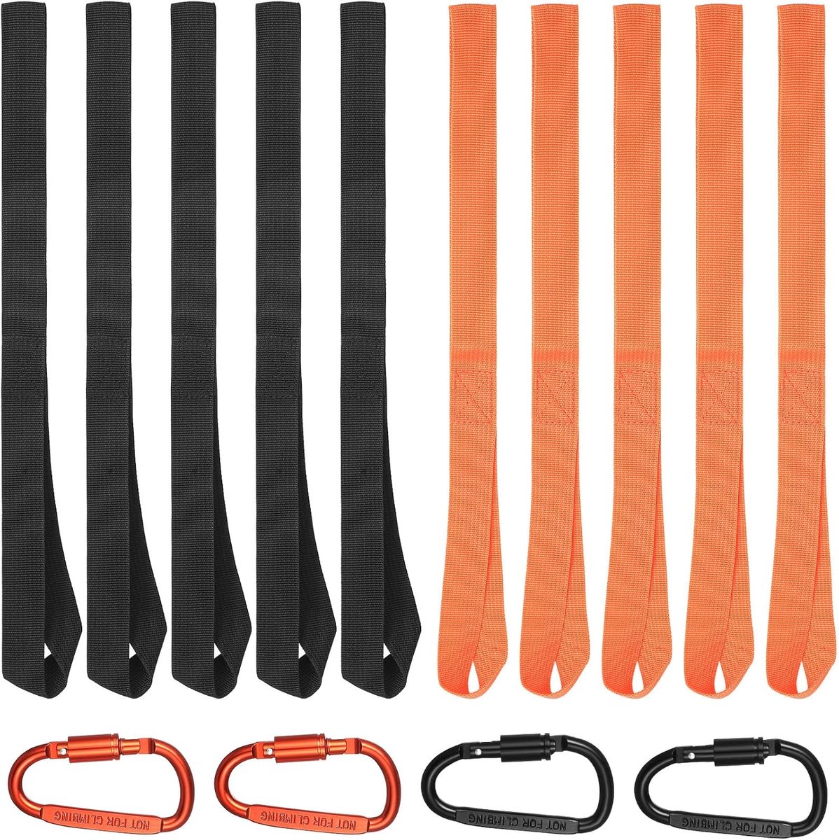 Lashingsstraps 25 mm x 40 cm - Dubbele lussen met aluminium haken - Betrouwbare spanning - ShopVlot