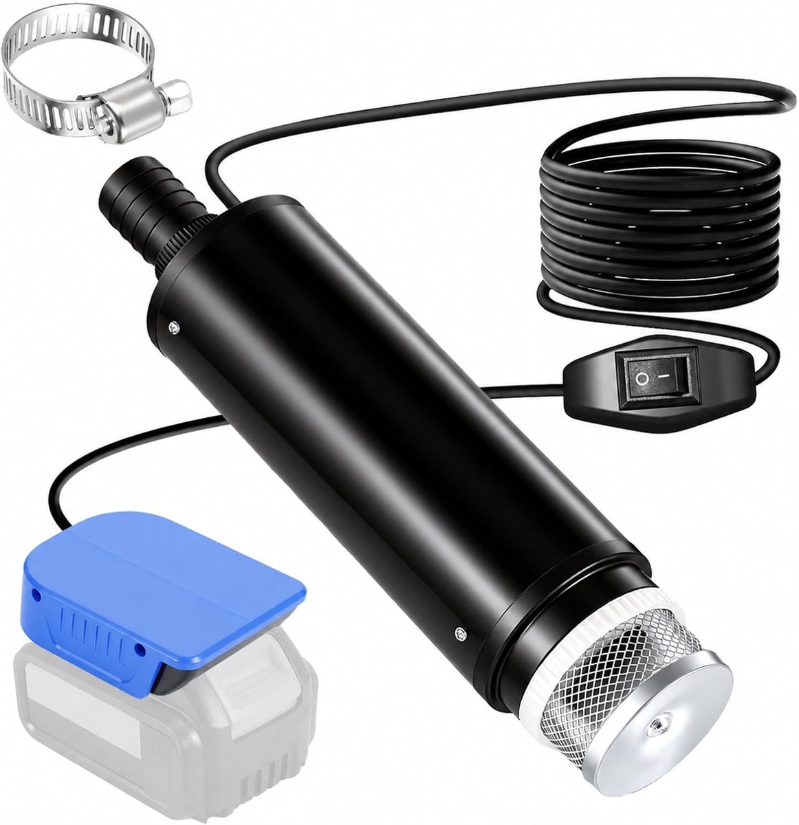 Accu waterpomp voor Bosch 18V systeem GBA accu 30L/min draagbaar - ShopVlot