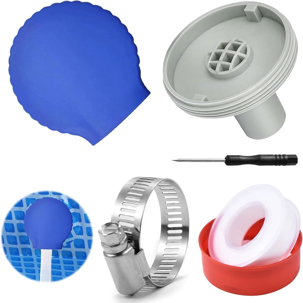 Pool Inlet Nozzle, Adjustable Spray Nozzle 32mm, Pool Sprayer Exhaust Air Outlet Accessories, Return Sprayer with - ShopVlot