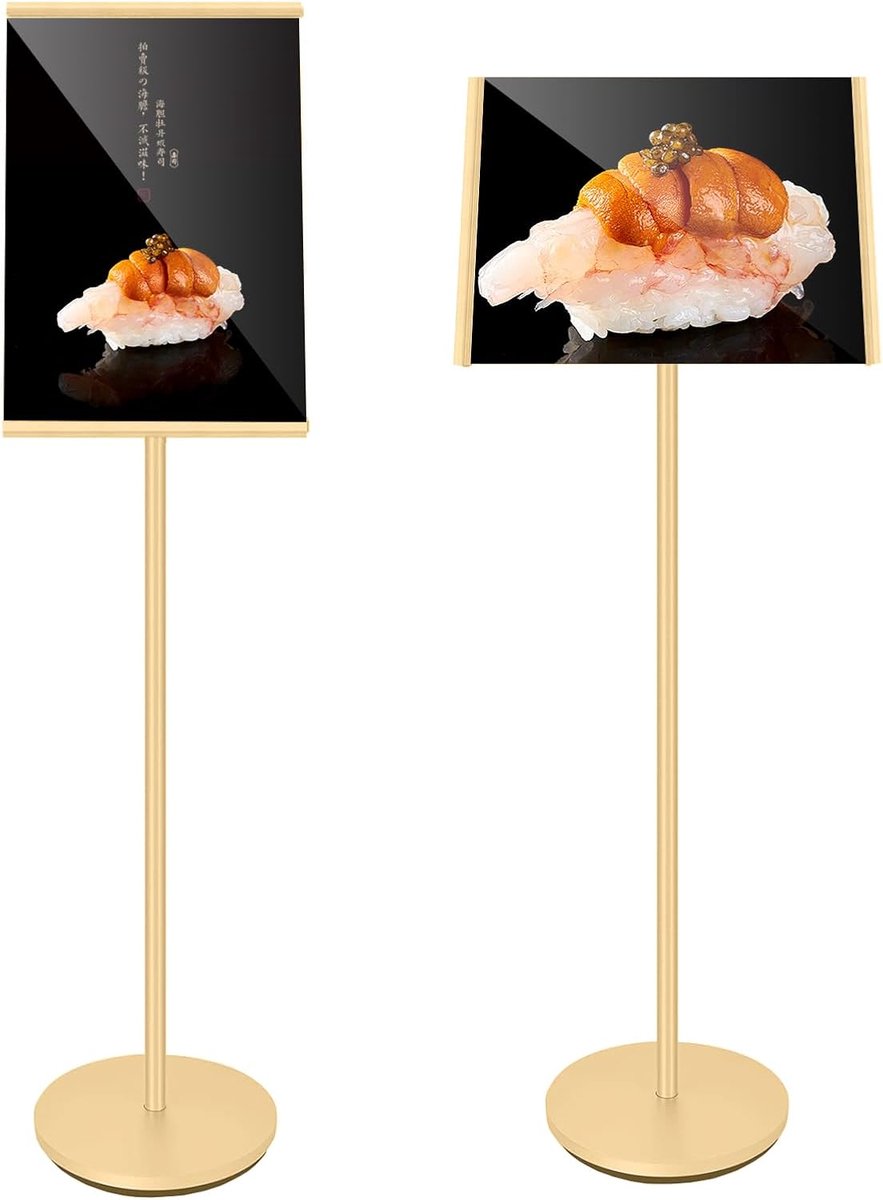 A4 Presentation Stand, Vertical Board, Message Board, Barrier Board, Adjustable Angle, Aluminum Alloy, Stable A4 - ShopVlot