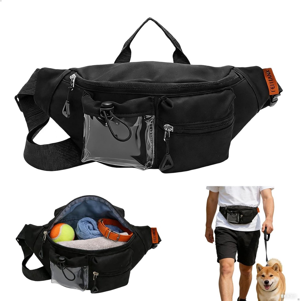 Honden Gassi Tas - Voederzak Hondentraining - Hondentraining Belonen - Robuust Nylon Materiaal - 32 x 16 x 8 cm