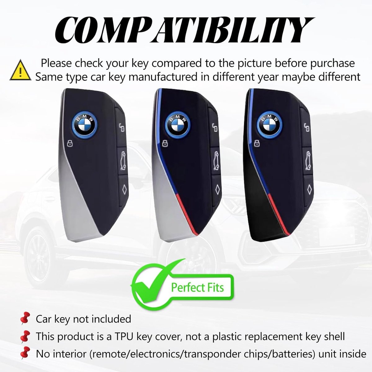 Key Cover TPU, Car Key Cover Fit For BMW 2/3/5/7 Series U06 X1 U11 X2 U10 X4 X5 X6 X7 XM ix ix1 i4 i5 i7 M3 M5 G05 G07 - ShopVlot