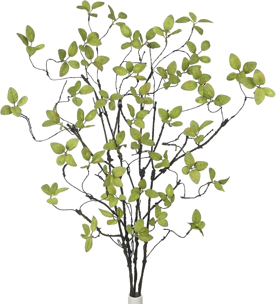 4 stuks kunstplanten zoals echte takken, decoratieve kunsttakken voor vaas, kunstmatige ficustakken, groene bladeren - ShopVlot