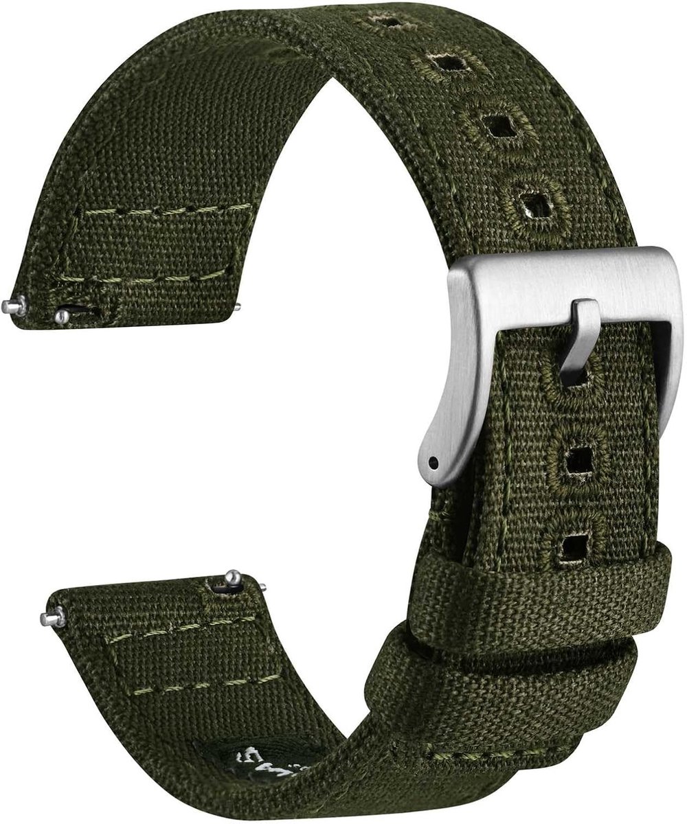 Horlogeband 18-24mm - Tarpaulin stof - Snelle wissel - Ideaal voor actieve levensstijl - ShopVlot