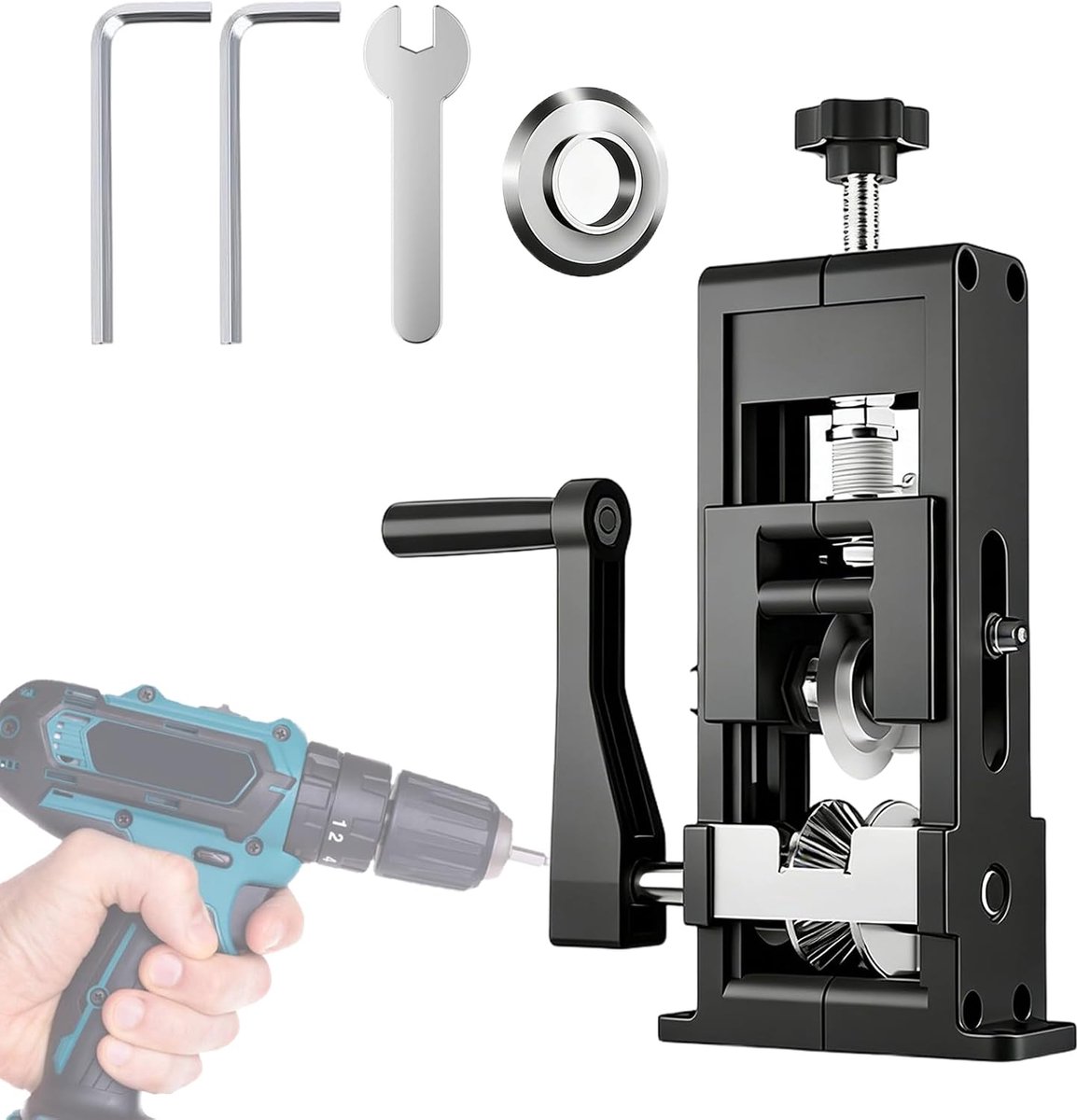 Kabelstripmachine 1-25 mm - robuuste stalen behuizing - nauwkeurige instelbare snijdiepte - ideaal voor recycling - ShopVlot