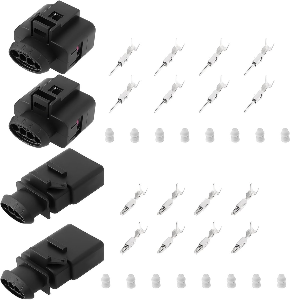 Sensor Plug Connector 4Pin - 1K0973804 1J0973704 - Compatibel met VW - Eenvoudige installatie - ShopVlot