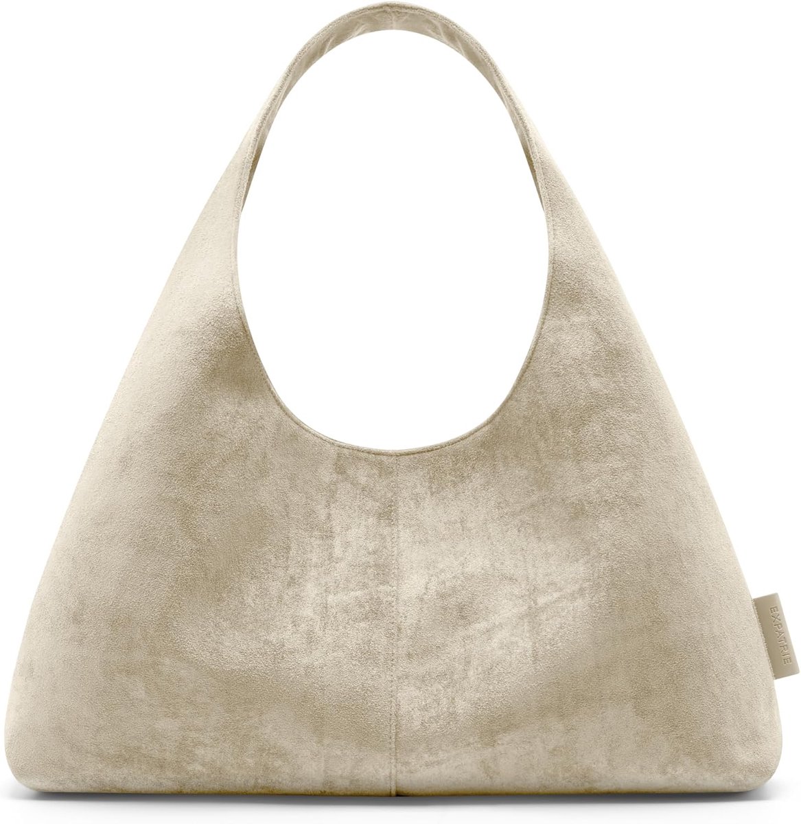 Schoudertas Dames Medium - Slouchy Hobo Tas - Suède Look - Voor Werk en Vrije Tijd - ShopVlot