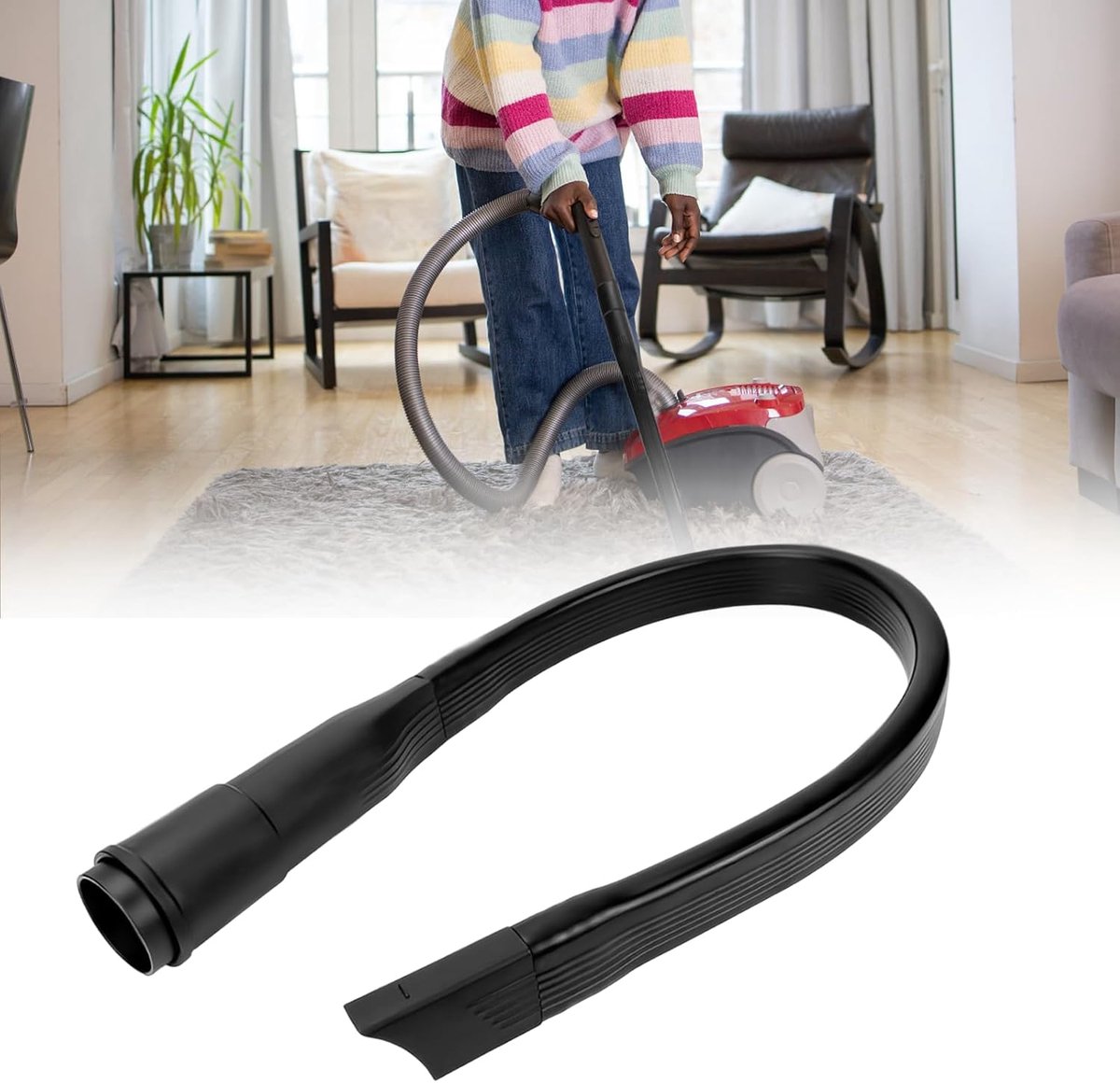 Flexibele spleetmondstuk 62 cm - Universele aansluiting 35/32 mm - Voor het reinigen onder meubels - ShopVlot