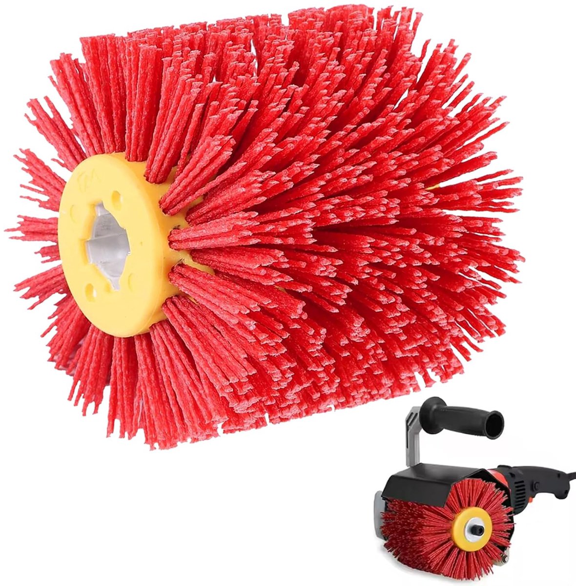 Schuurborstels 120 grit - 100 mm breed - nylon borstel - ideaal voor schuurmachine - ShopVlot