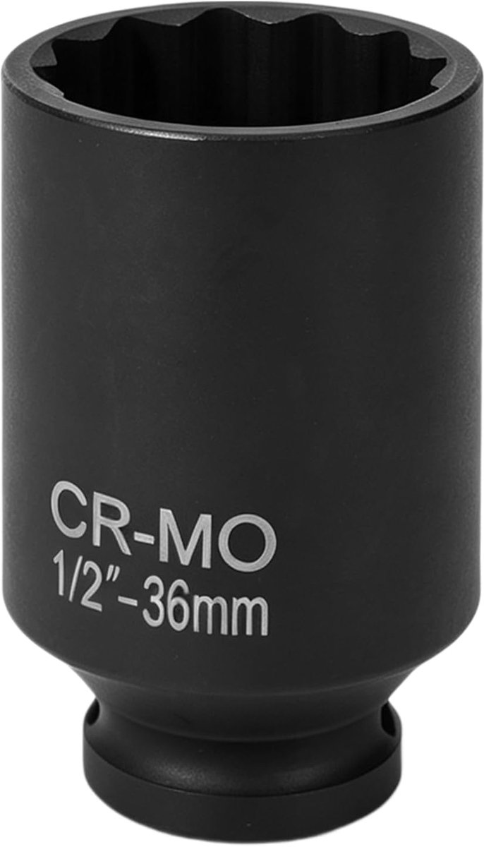 Dopsleutel 36 mm - 1/2 inch veeltand - CR-MO staal - ideaal voor autoreparatie - ShopVlot