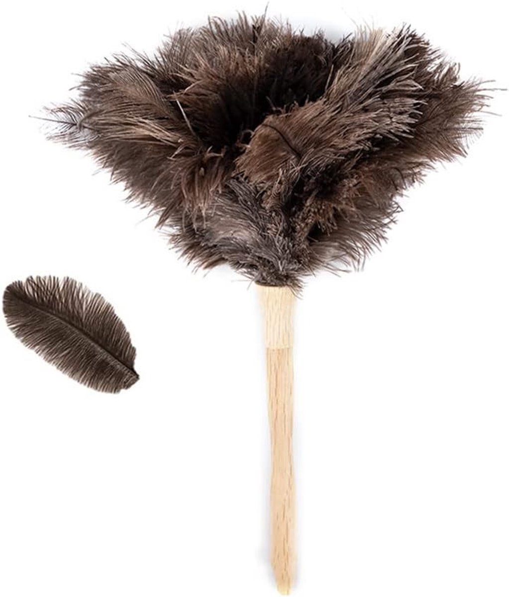 Plumeau - 40 cm - Natuurlijke Struisvogelveren - Voor Effectieve Stofverwijdering