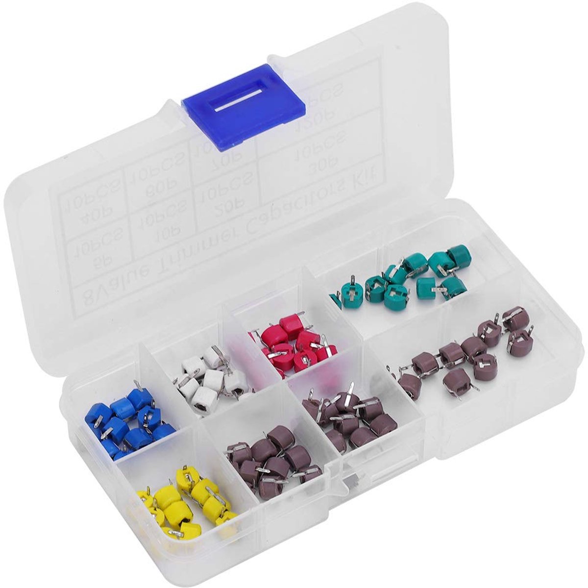 Trimmercapacitor 80 - 6mm set - vervangcapacitoren - verstelbare capaciteit - ideaal voor elektronische instrumenten - ShopVlot