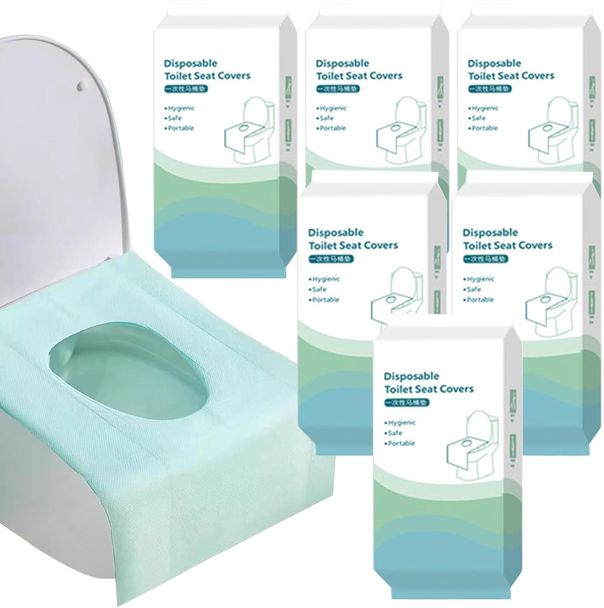Toiletzitting 40 x 60 cm - wegwerp - biologisch afbreekbaar - ideaal voor camping en reizen - ShopVlot