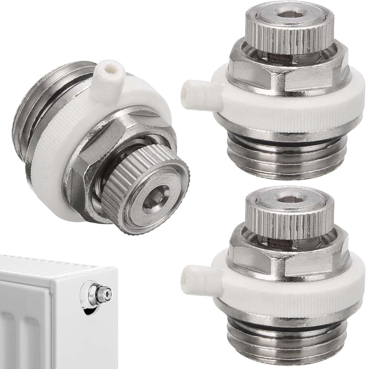 automatische radiatorontluchting 1/2 inch - messing - duurzame kwaliteit - eenvoudig zelfontluchten - ShopVlot
