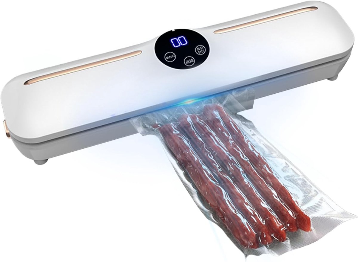 Vacuum Sealer - All-in-1 Vacuum Machine - Inclusief 20 Vacuum Zakjes - Voor Versheid en Gemak - ShopVlot