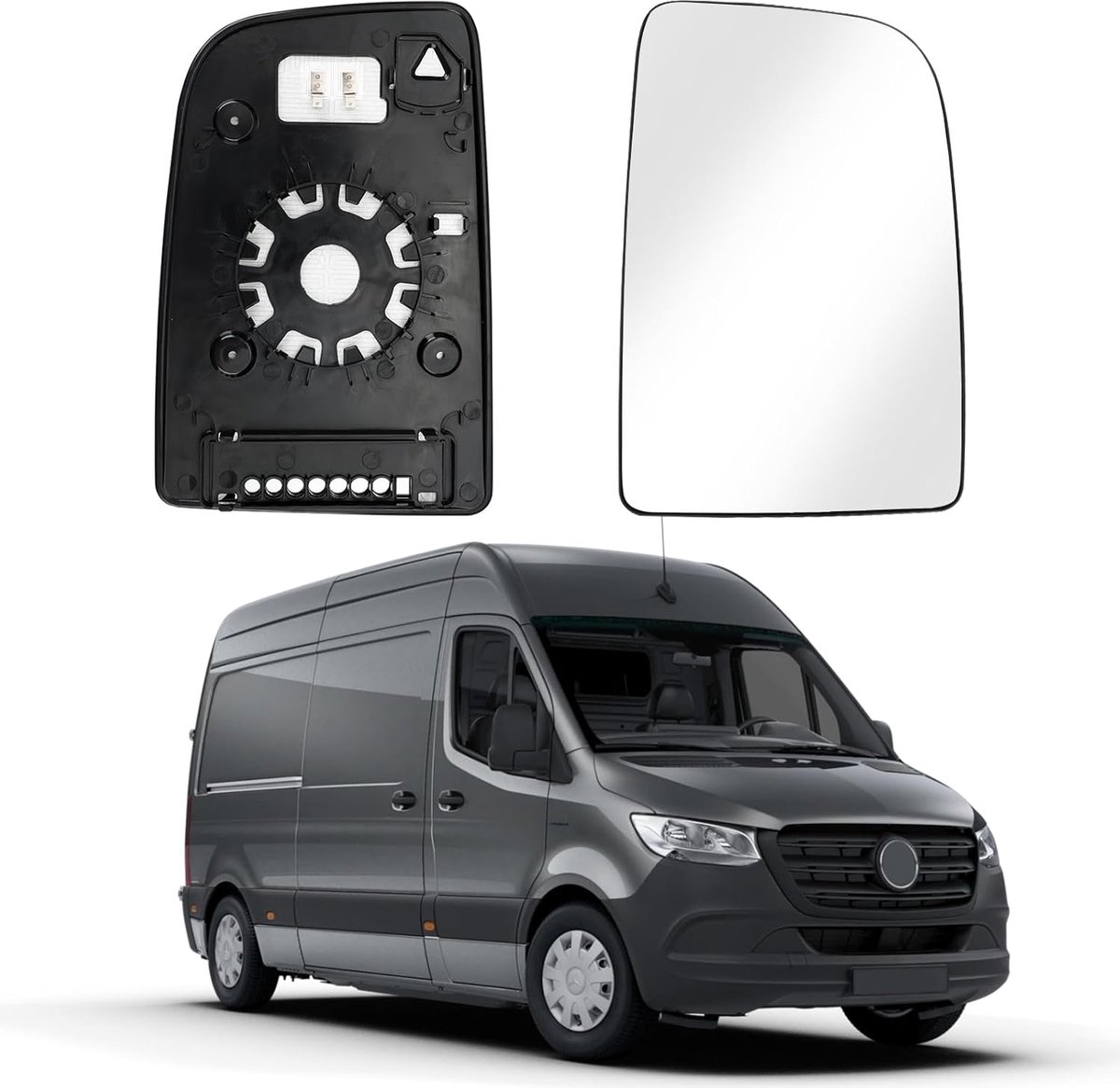 Zijspiegelvervanging Mercedes Sprinter 2006-2018 - Verstelbaar - ABS + glas - Duurzaam en praktisch - ShopVlot