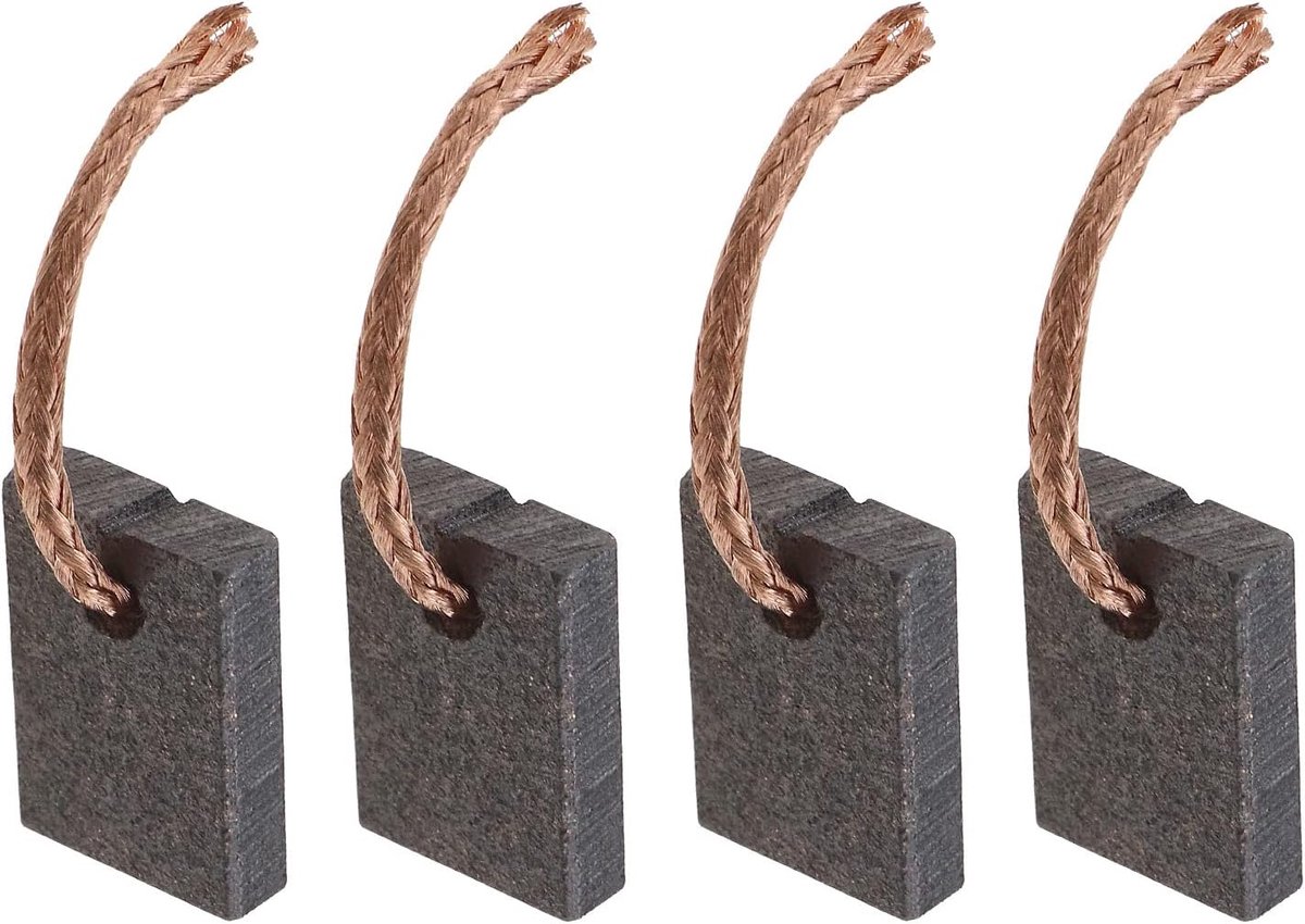 Carbon borstels set 4 stuks - vervangend voor elektrische gereedschappen - hoogwaardig koper - ShopVlot