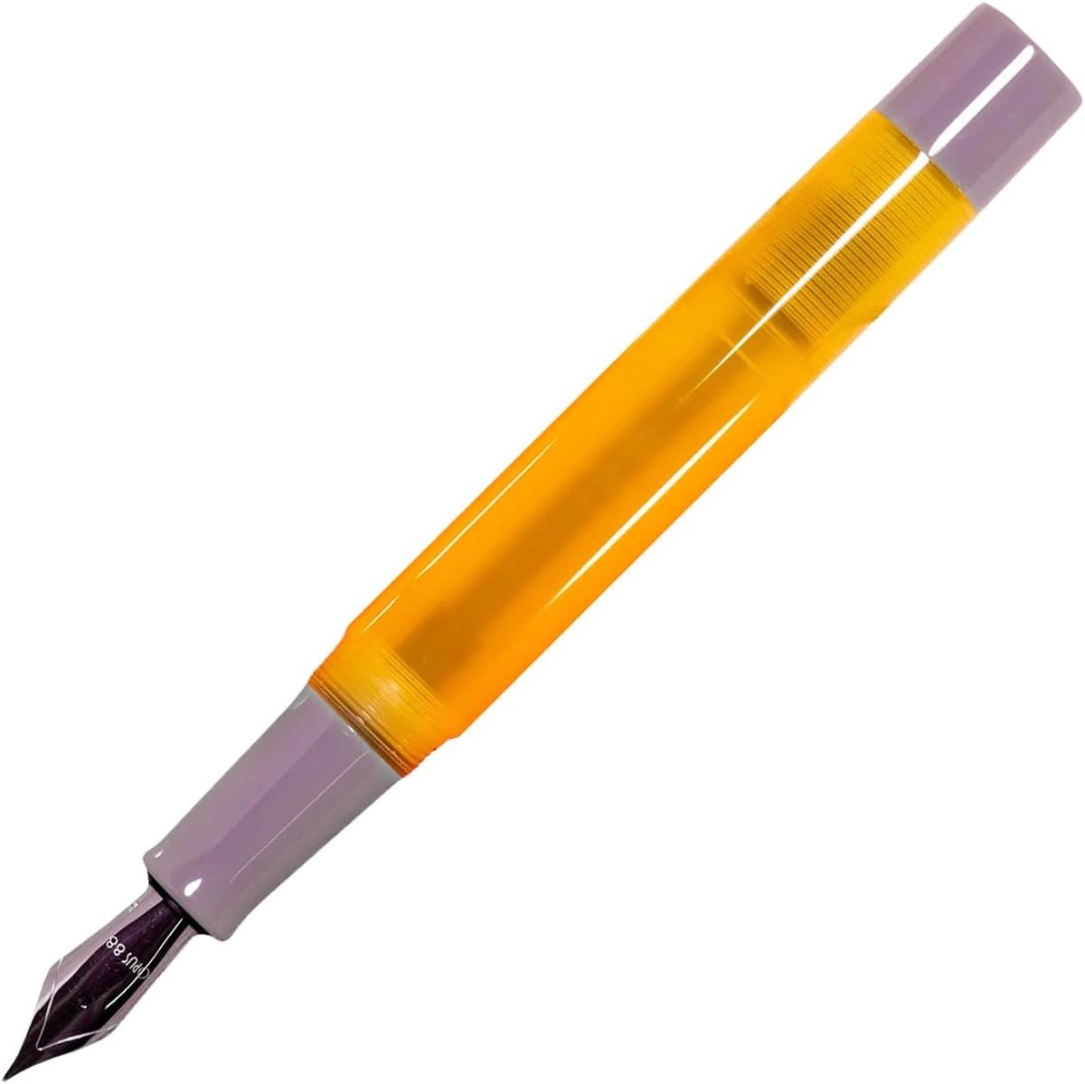 Vulpen medium veer - demonstrator/geel - transparant design - ideaal voor kalligrafie - ShopVlot