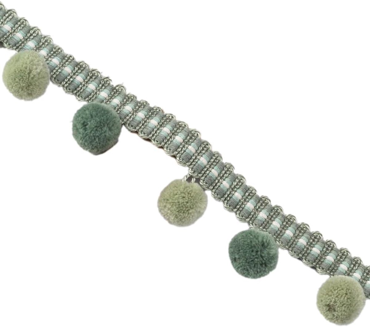 Pomponboord 3 m - 6 cm breed - polyester - schattige decoratieve rand voor knutselen - ShopVlot