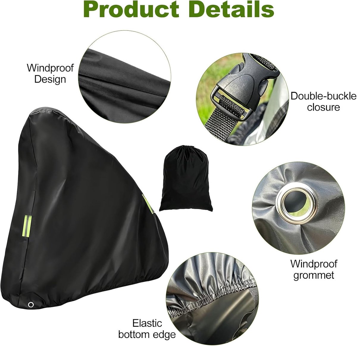 Afdekking elektrische step 130 x 115 cm - robuust 210D Oxford - weerbestendig - ShopVlot