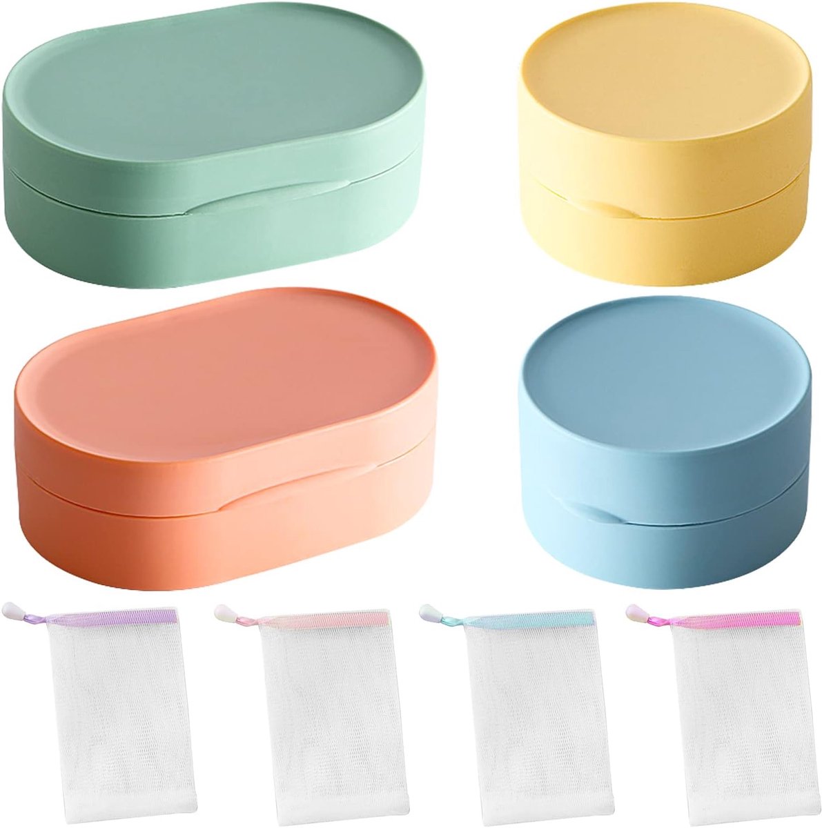 Sealed Soap Box Waterdicht - 4 Stuks - Milieuvriendelijk PP - Ideaal voor Reizen - ShopVlot