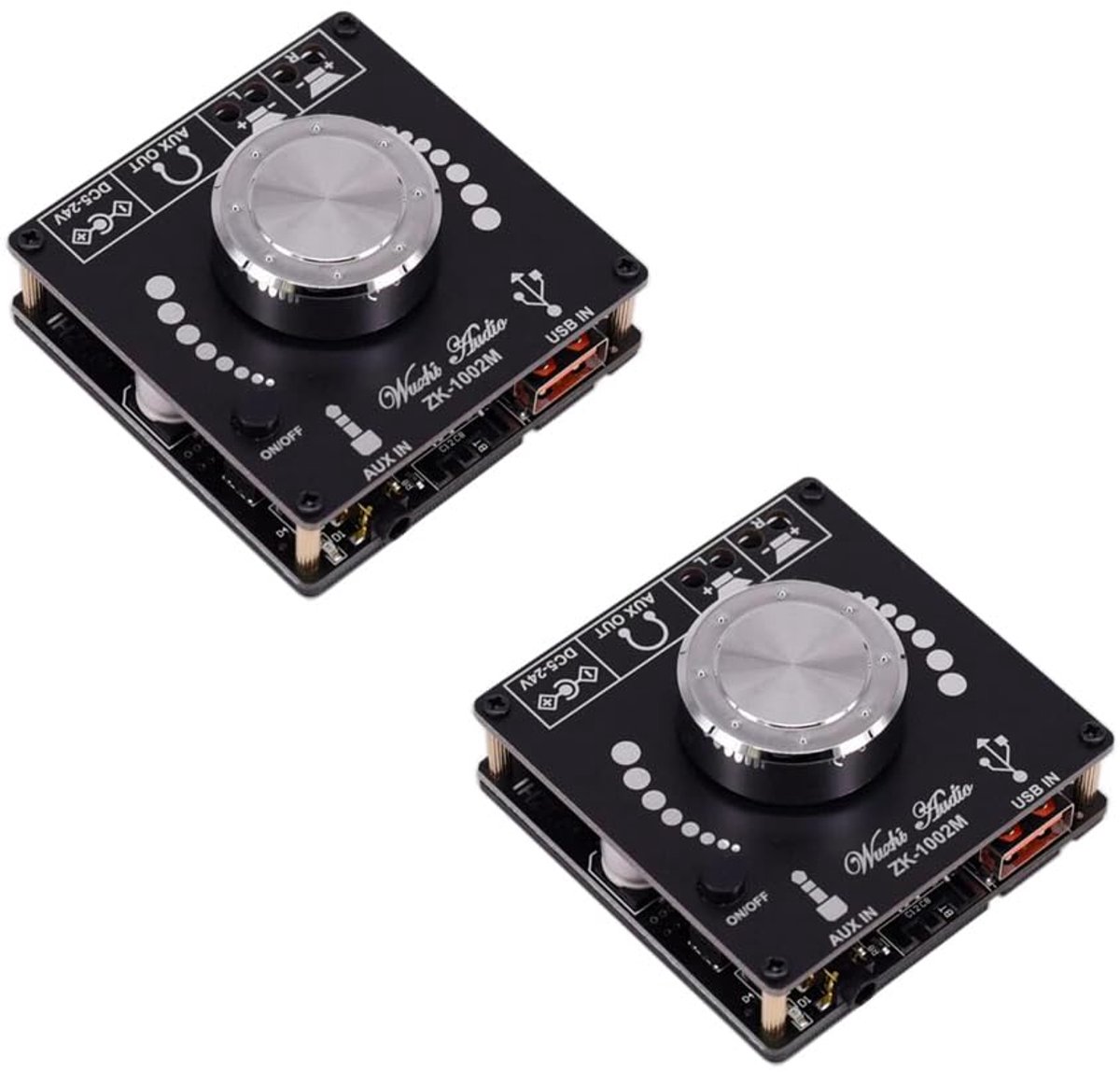 Audio versterker 2.0 100Wx2 - Mini formaat - AUX en USB - Ideaal voor thuisgebruik - ShopVlot