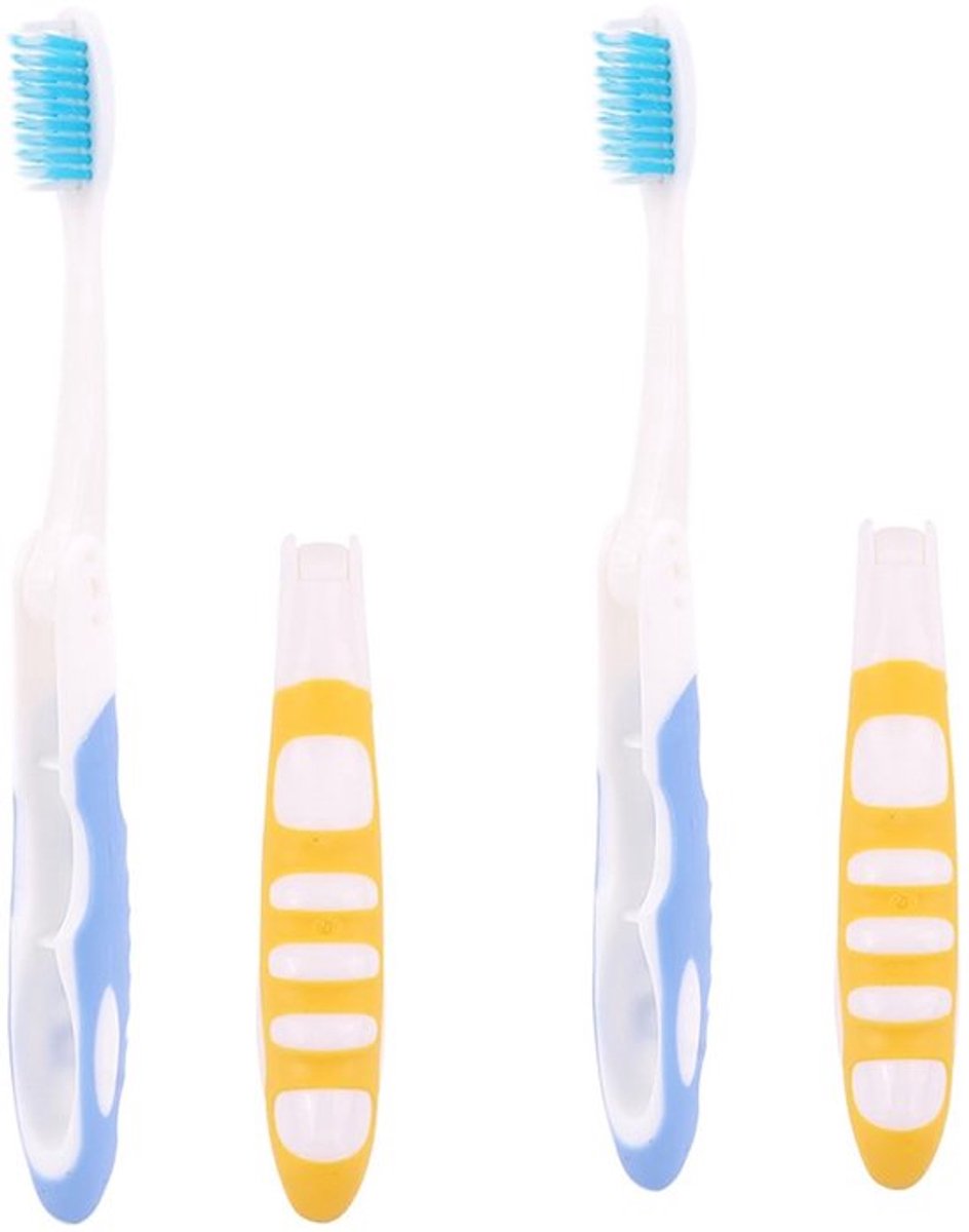 Tandenborstel Opvouwbaar - Reistandenborstel - Zachte Borstels - Robuust Kunststof - Perfect voor Kamperen - Draagbaar en Hygiënisch - Reisborstel