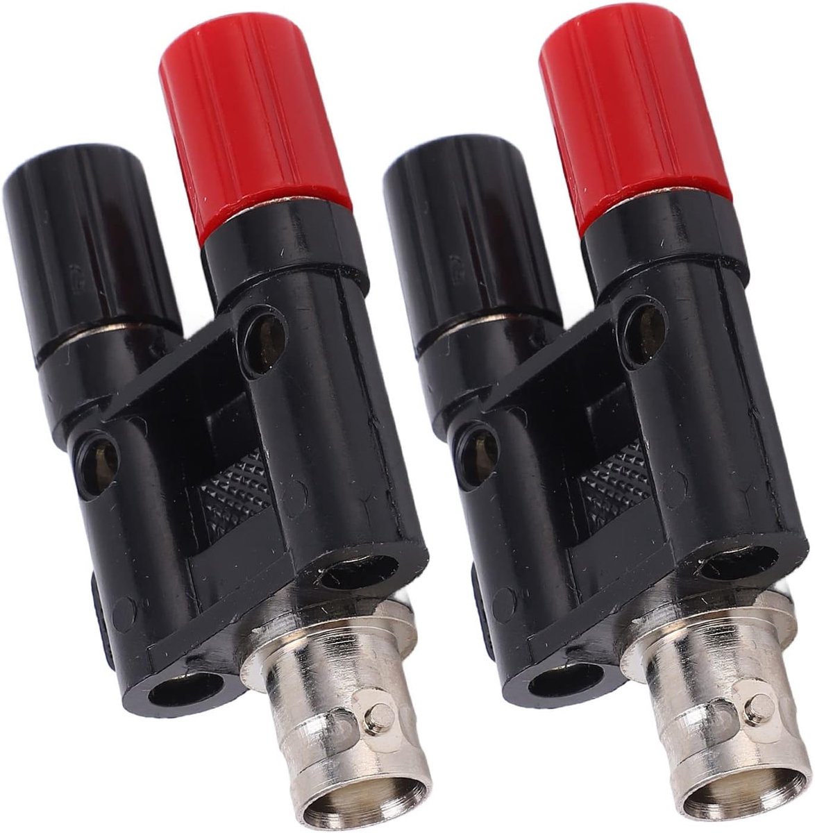 BNC banana adapter 2 stuks - BNC jack naar 4mm dual banana jack - duurzaam en eenvoudig te gebruiken - ShopVlot