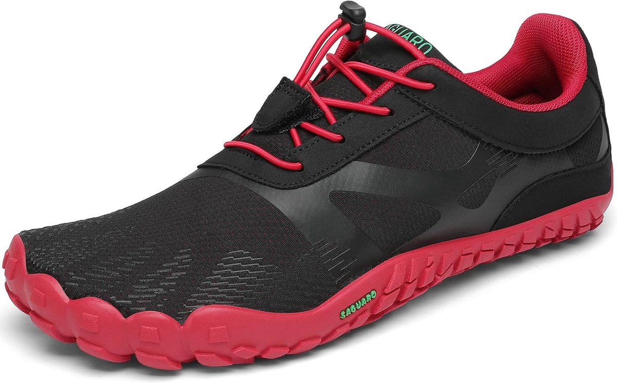 Barefoot waterschoenen voor mannen en vrouwen - rood - ademend materiaal - perfect voor watersporten - ShopVlot