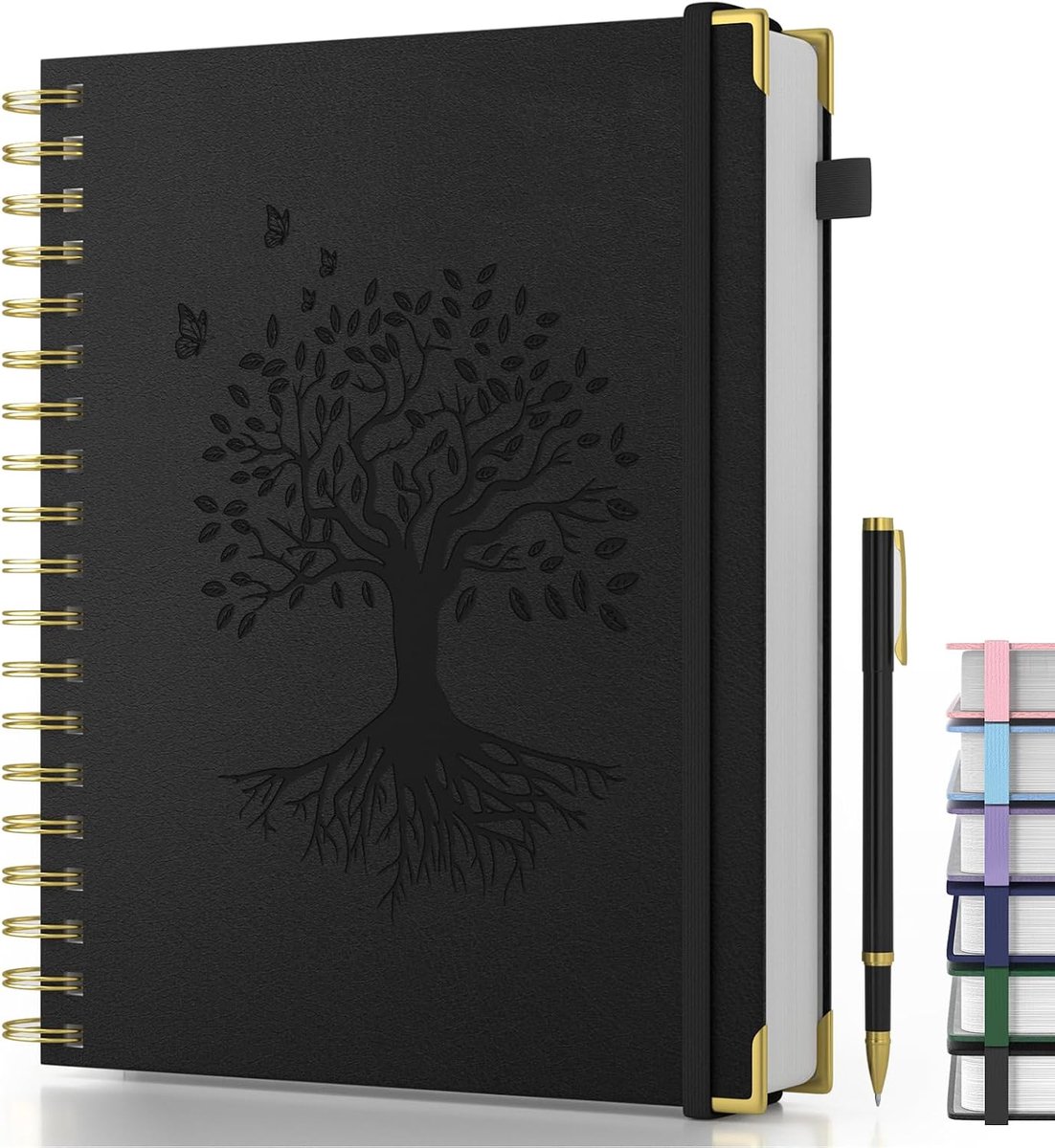 Spiraalnotitieboek B5 - Hardcover leer - 240 pagina's 100 gsm papier - Perfect voor schrijven - ShopVlot