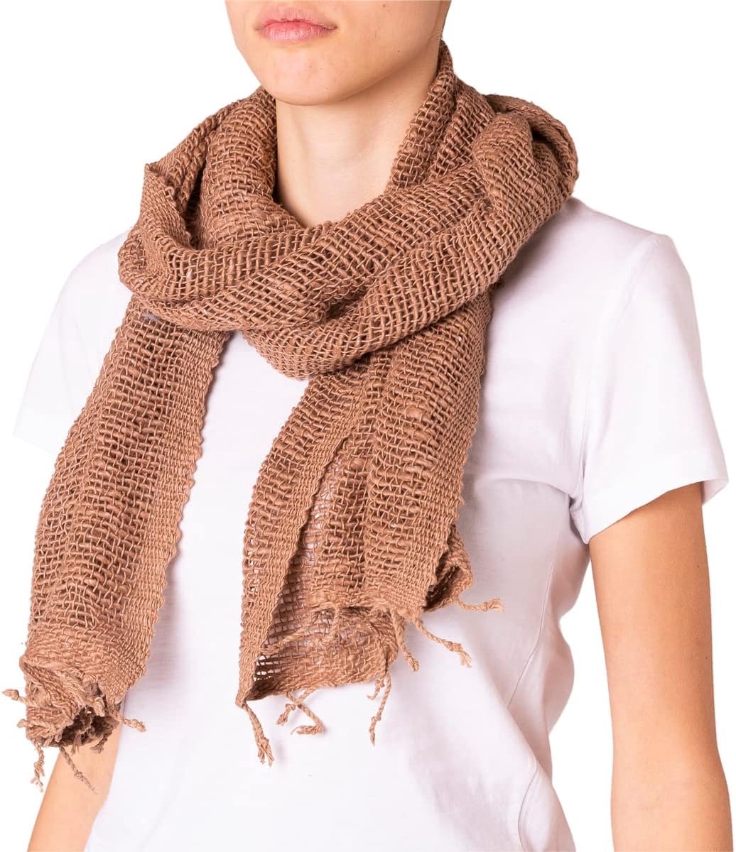 Sjaal Warm Elegant - Los Woven Katoen - Voor Herfst en Winter - Ideaal als Stola - ShopVlot