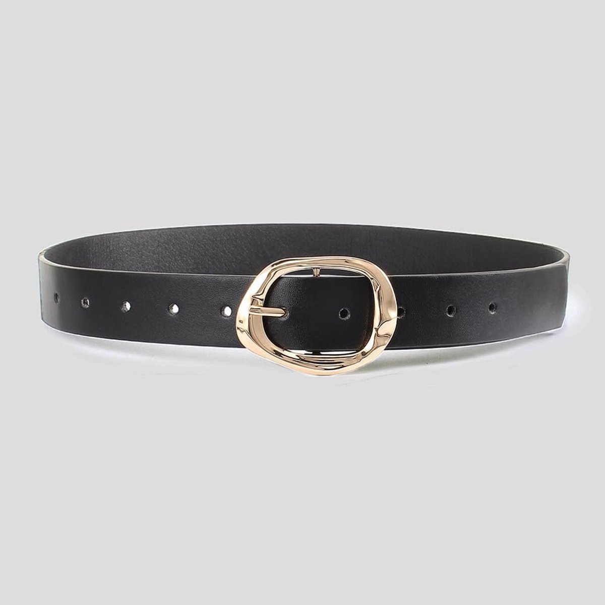 Damesmode PU Leren Riem - Veelzijdig met Legering Gesp - Dagriem Sluiting - Ideaal voor Casual en Zakelijke Outfits - ShopVlot