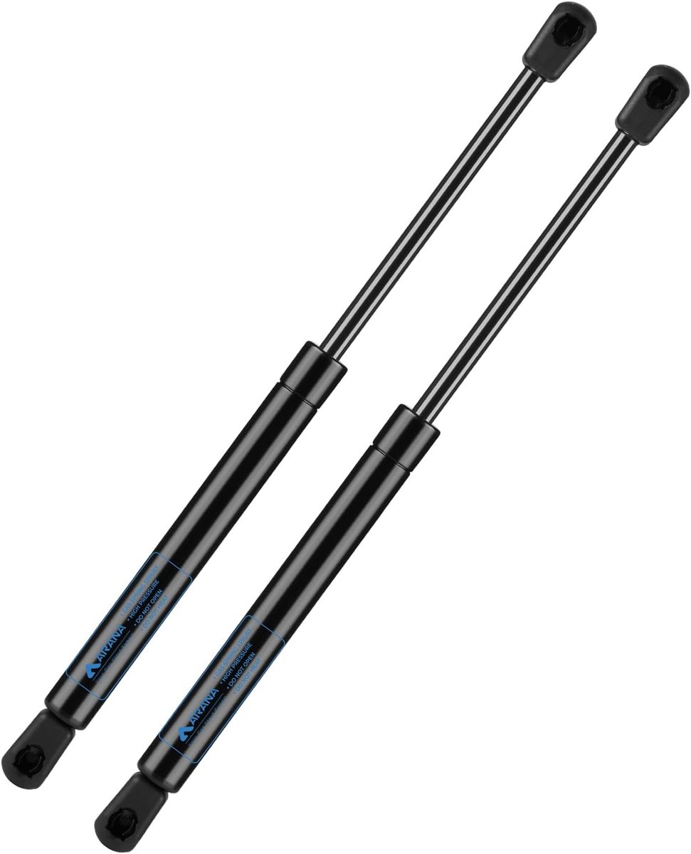 ARANA Gasdrukveer, 500 mm, 267 N, 27 kg, 2 stuks, gasdrukdemper, gasveer met hydraulische houder voor vuilnisbak - ShopVlot