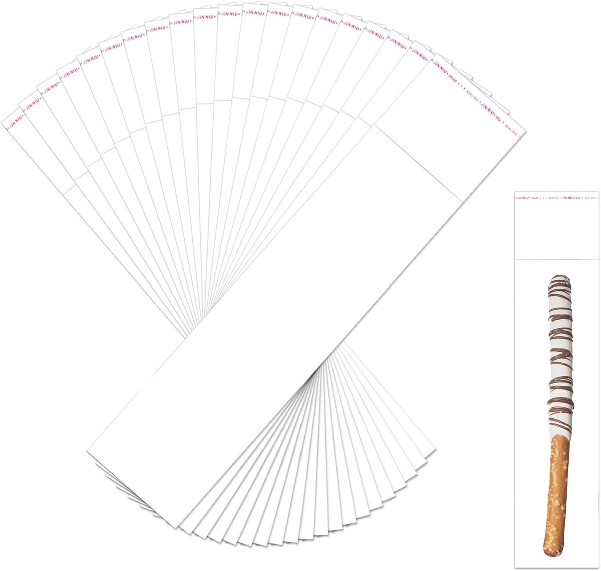 500pcs 2x8inch Long Self Adhesive Cello Bags 50µm Clear Adhesive Cellophane Bags OPP Self Sealing Plastic Bags for - ShopVlot