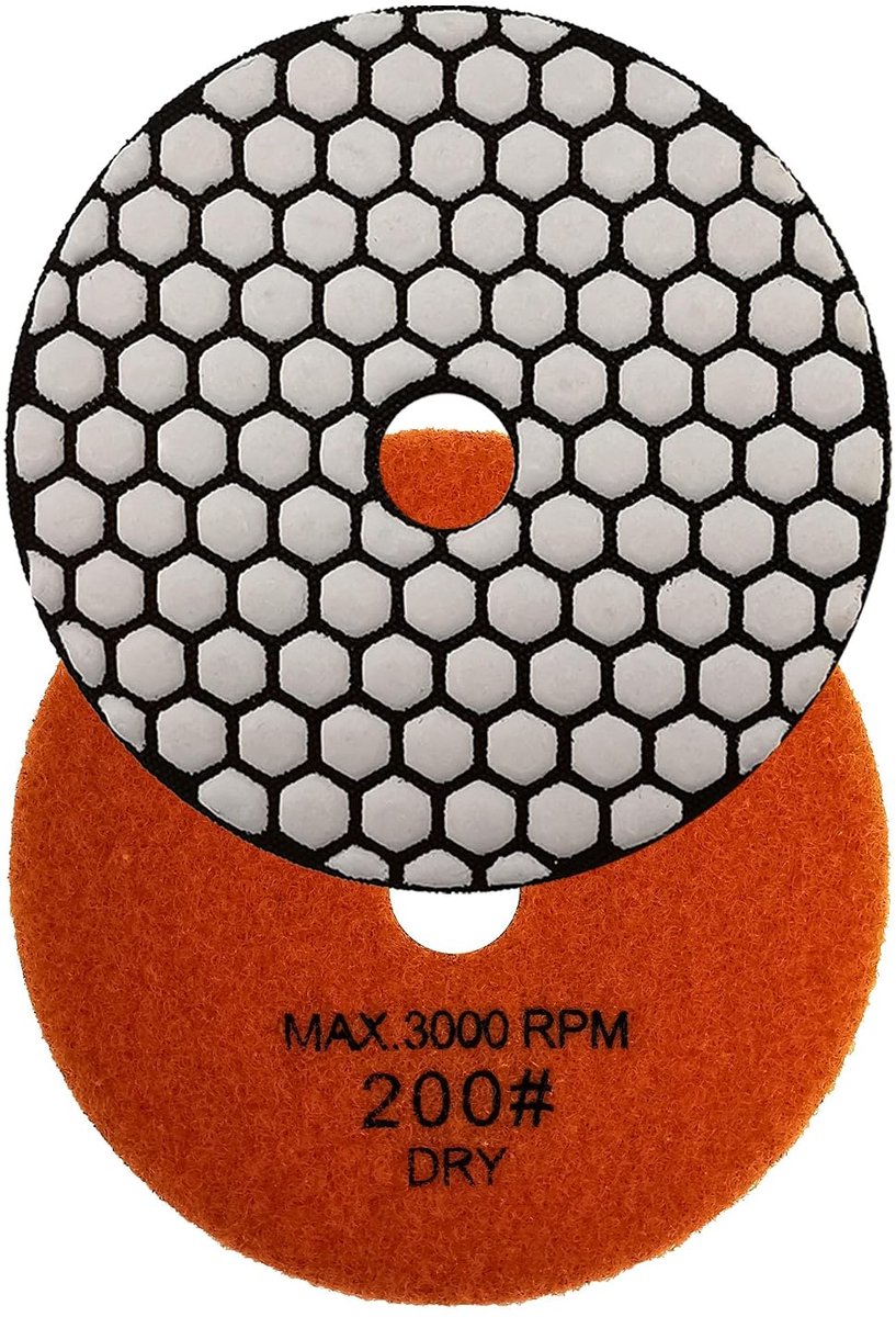 NBB Diamond Polishing Pads 4" 100mm Diamond Barn Renovation Disc Sanding for Dry Polishing Granite Marble Stone - ShopVlot