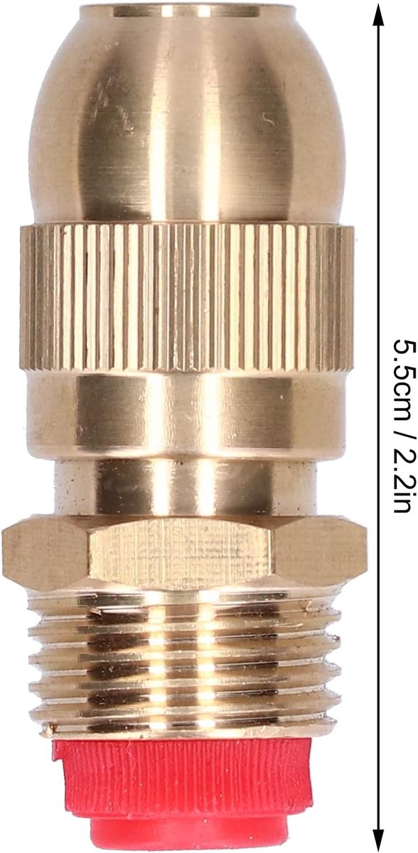 2 stuks G1/2 inch sproeimondstuk, irrigatie, verstelbare sproeikoppen, buitendraad, messing, nevelsproeiers, irrigatie - ShopVlot