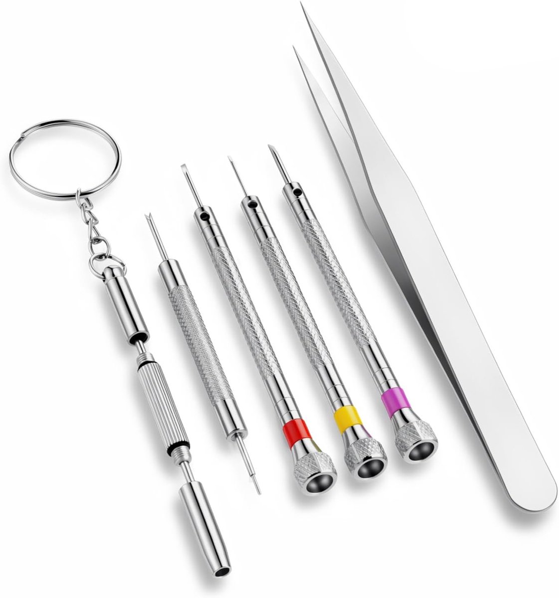 6 stuks precisie juweliers schroevendraaier set micro precisie schroevendraaier - ShopVlot