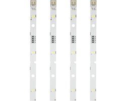 Pack of 4 LED Strips LED Fridge Lights for Rongsheng / Hisense Fridge Compatible with Model E349766 MDDZ-162A 1629348 - ShopVlot