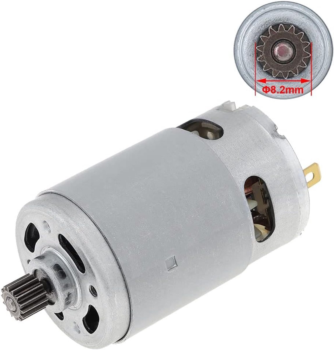 21V RS550 Motor Bending Motor 14 Teeth Suitable for 4/6 Wireless Mini Logging Saws Chainsaw Accessories - ShopVlot