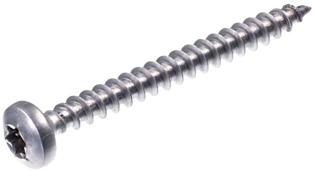 SECCARO Chipboard Screw Semicircular Head 6 x 60 mm, Stainless Steel V2A VA A2, Wood Screw with Full Thread - ShopVlot