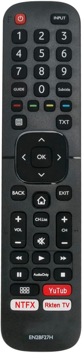 ALLIMITY EN2BF27H Remote Control Replace for Hisense LCD LED TV H32A5840 H50AE6030 H65AE6030 H43AE6030 H50B7500 - ShopVlot