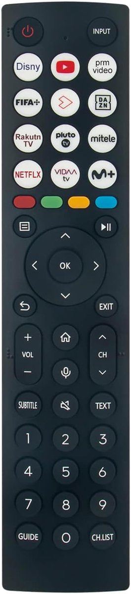 ALLIMITY ERF2O36 Replce Remote Control fit for Hisense UHD Smart 4K TV 55A6K 65A6K 75A6K - ShopVlot