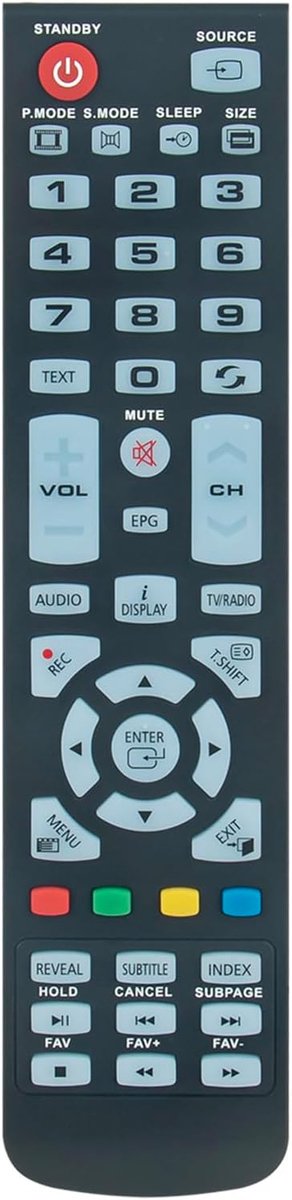 ALLIMITY Replacement remote control suitable for Q.Bell Qbell LCD LED TV AXT. 32SF(V.2), LT32T1239E, QXT.32EF(V.2) - ShopVlot