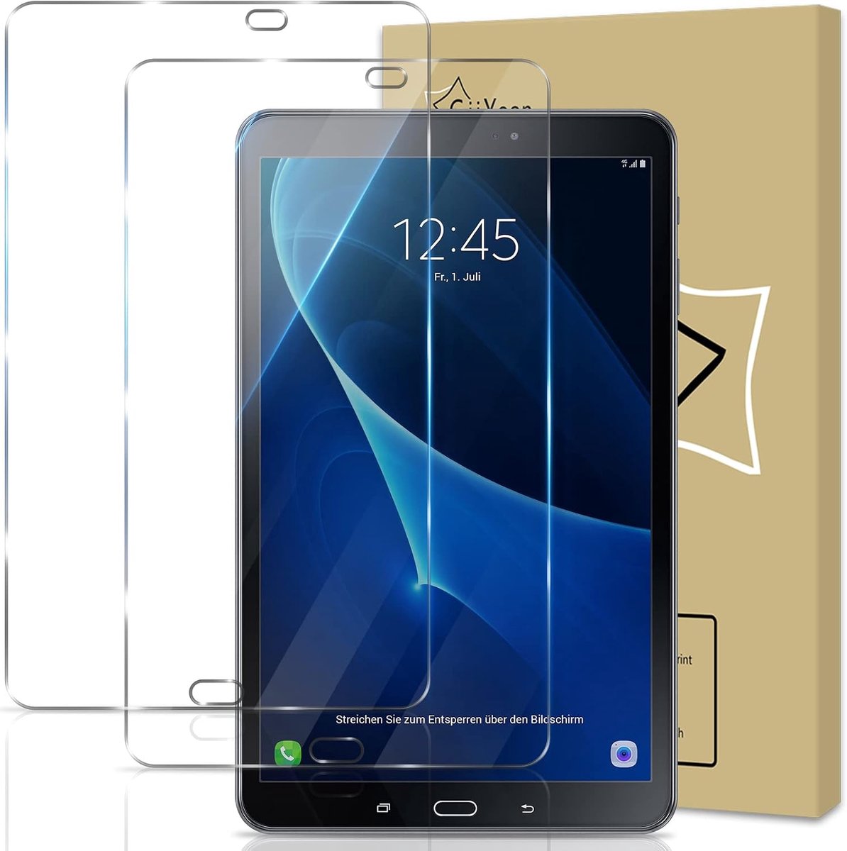 GiiYoon -2 Pieces Screen Protector Compatible with Samsung Galaxy Tab A 10.1 2016 (SM-T580/T585/T581),9H Tempered - ShopVlot